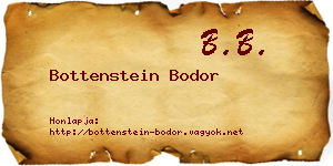 Bottenstein Bodor névjegykártya